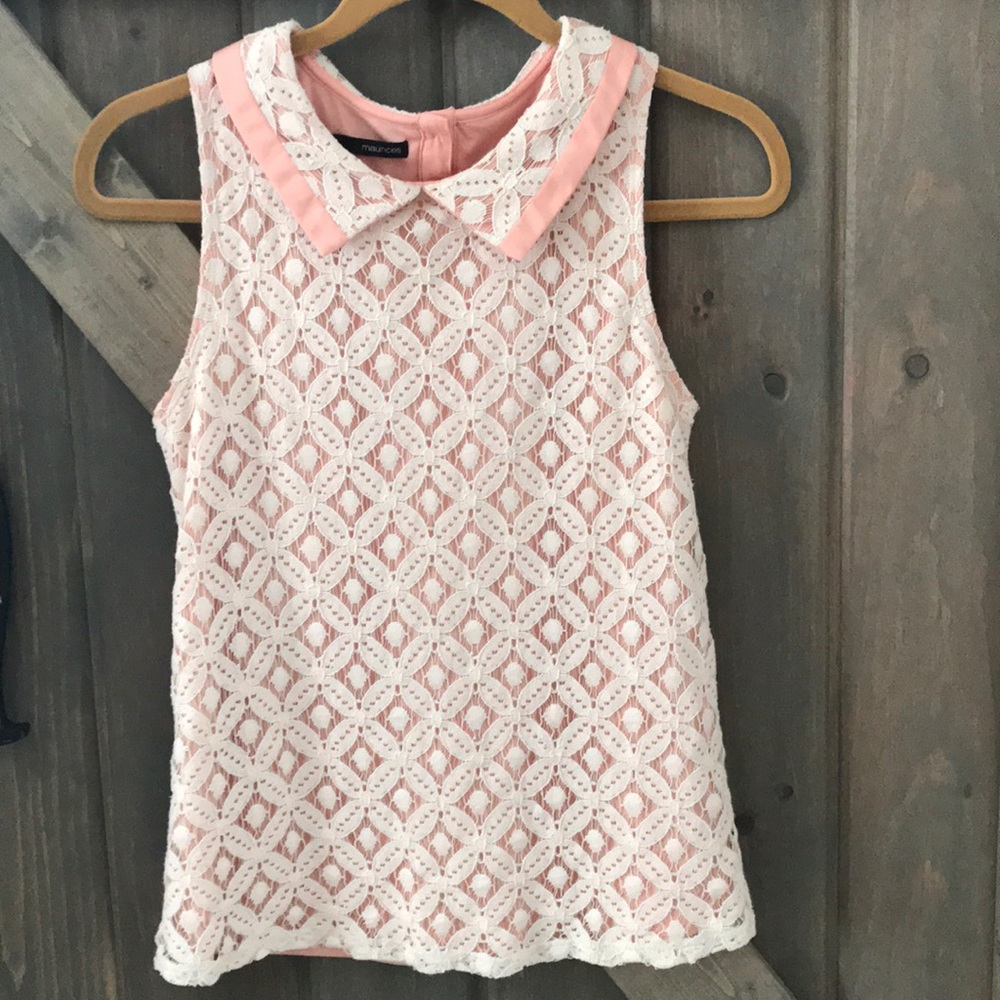 Maurice’s Button Down Back Small Sleeveless Shirt